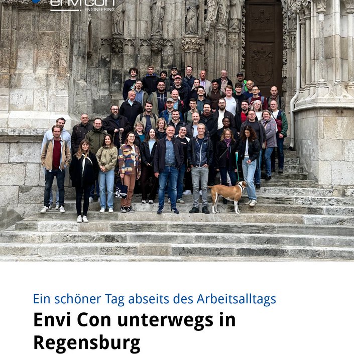 ☀️ Gemeinsam unterwegs: unser Envi Con Tag in Regensburg!

Am 24. September hieß es für uns: raus aus dem Arbeitsalltag...