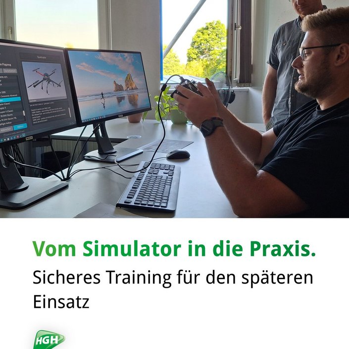 Der erste Schritt zu einem sicheren Drohneneinsatz beginnt nicht in der Luft – sondern am Simulator. 🚁

Heute haben wir...