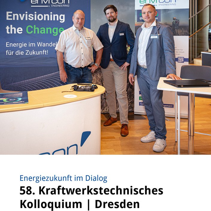 ⚡ Energiezukunft braucht Know-how und Austausch!

Am 6. und 7. Oktober waren wir als Envi Con Engineering GmbH beim 58....