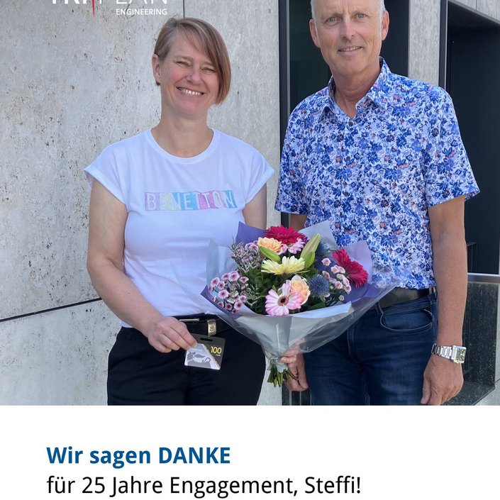 Stefanie Derfler ist seit 25 Jahren Teil unseres TRIPLAN Teams in Burghausen. 😁

Ihr Weg begann am 1. Januar 2001 als...